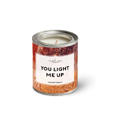 Geurkaars in blik - You light me up - Jasmine vanilla