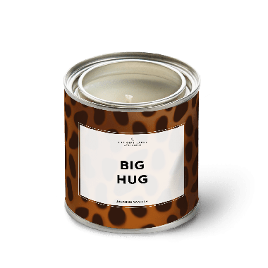 Grote geurkaars in blik - Big Hug - Jasmine vanilla