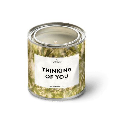 Grote geurkaars in blik - Thinking of you - Jasmine vanilla