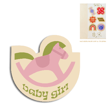 Cut-out card - Baby girl