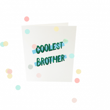 Confettikaart - Coolest brother